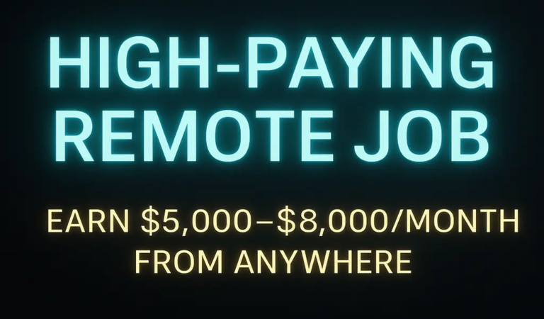 High-Paying Remote Job