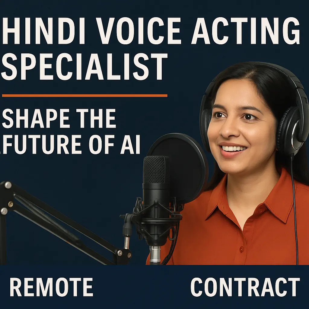 Hindi Voice Acting Specialist